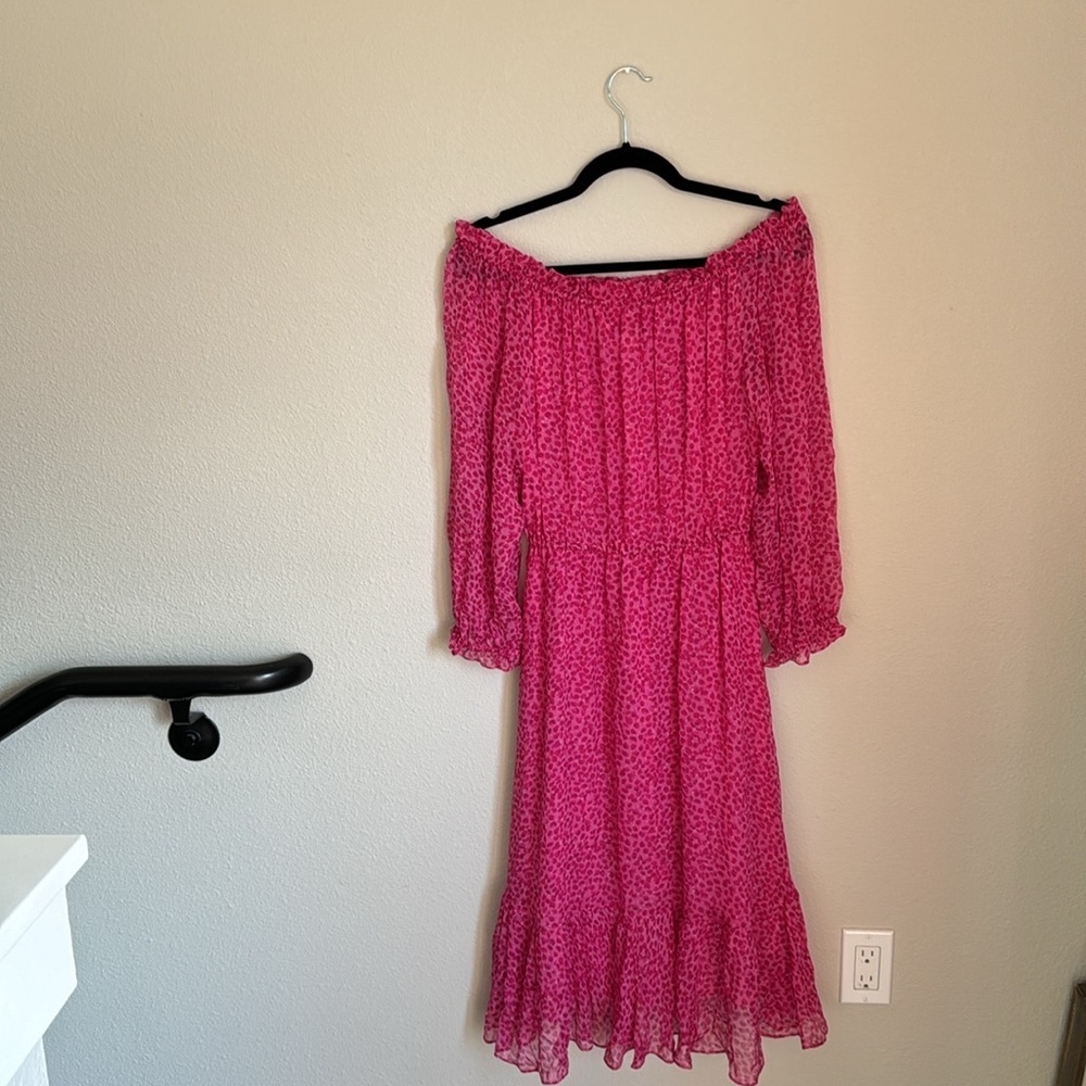 Diane von Furstenberg Pink Floral Silk Dress - Picture 6 of 10